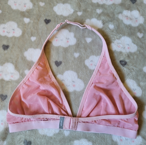 Aerie pink lace halter bralette size S/P - Picture 2 of 2